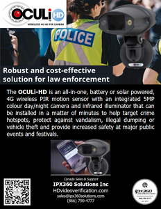 OCULi-HD Rapid Deployment 4GLTE 5MP Camera Kit for Law Enforcement and Public Security