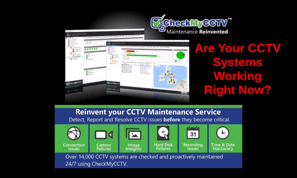 CheckMyCCTV Cloud Hosted Automated CCTV System Status Monitoring ...