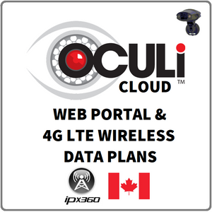 OCULi CLOUD Web Portal and 4G/LTE Wireless Data Service Plans for Canada