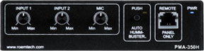 Roemtech PMA345H Plenum Rated Stereo Amp/Mixer w/ built-in Hummbuster (B-Stock)